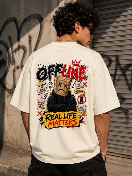 OFFLINE OVERSIZE PREMIUM T-SHIRT|ZENVIBE