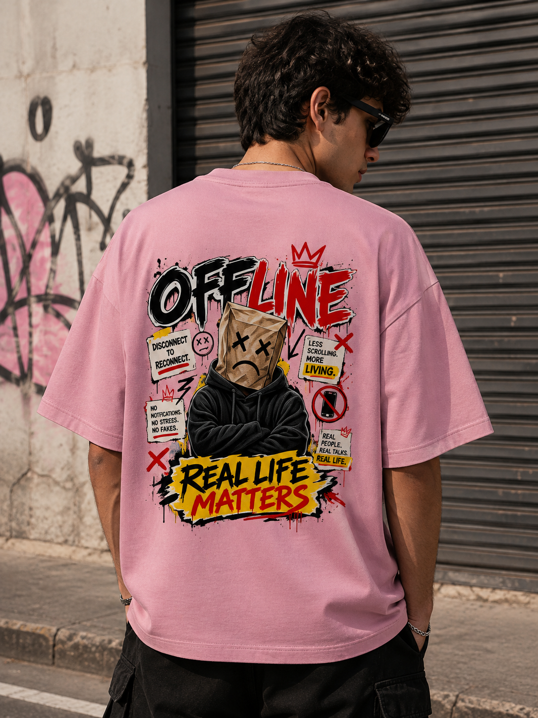 OFFLINE OVERSIZE PREMIUM T-SHIRT|ZENVIBE
