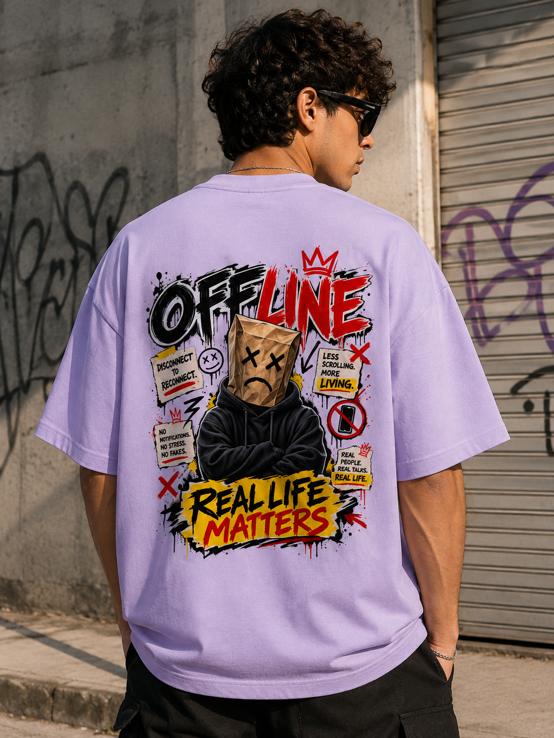 OFFLINE OVERSIZE PREMIUM T-SHIRT|ZENVIBE
