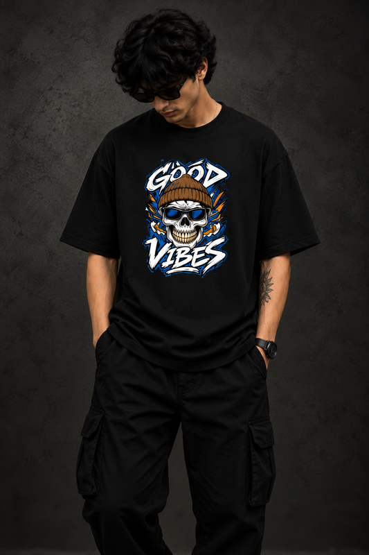 Good Vibes Premium Oversize T-shirt|Zenvibe